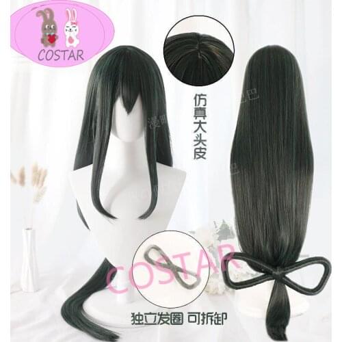 COSTAR Hot Anime My Hero Academia Asui Tsuyu Cosplay Props Wig Halloween Dressup Accessories