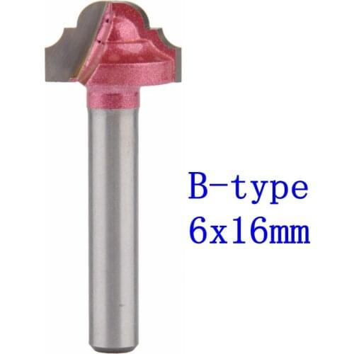 1pcs B-6*16mm(Shank*Blade Width)3D Lace Woodworking CNC Engraving Machine Milling Knife,Wood Cutter Router Bit Knives