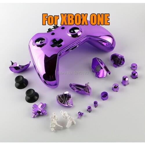 1set Replacement Chrome Full Shell And Buttons Mod Kit for Xbox One Controller Custom Cover Housing For Xbox One