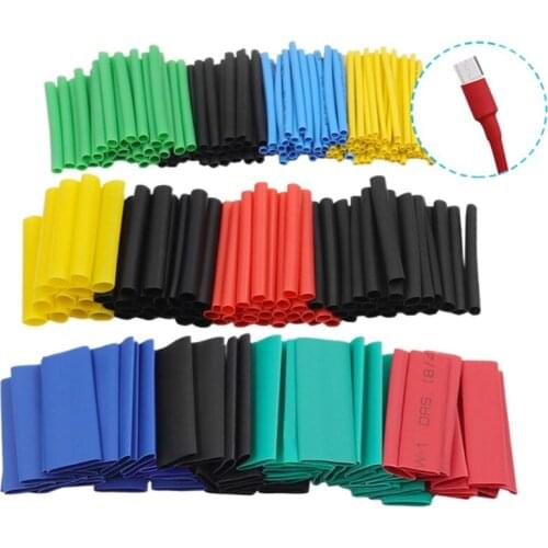 203F Heat Shrink Tubing Kit Heat Shrink Tube Wrap Wrap Wire Cable Insulated Sleeving Tubing Set Insulation Tube 530 Pcs