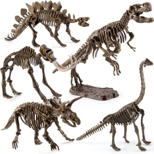 Jurassic World Brachiosaurus Skeleton Fossil PVC Assembly Dinosaur Toys Model Action Figures Best Gift