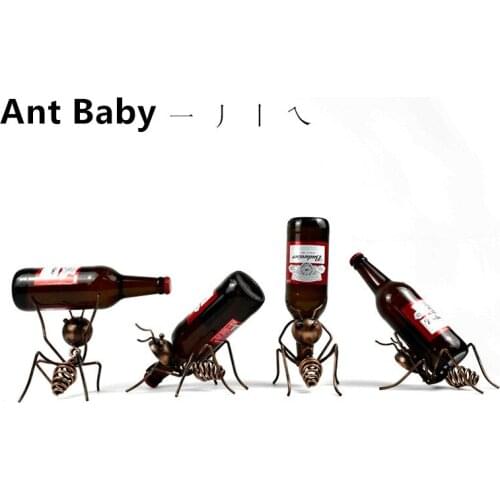 Creative little ant wine rack wine rack cocktail decoration table wine cabinet bar counter interior decoration