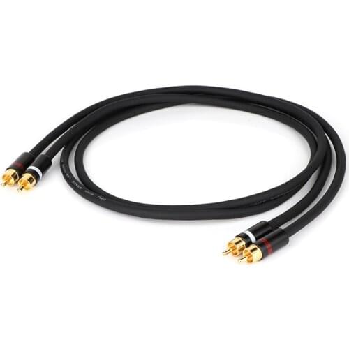 Hi-end OFC grade RCA interconnect cable hifi audio RCA to RCA male extension cord RCA audio cable with gold plated RCA jack