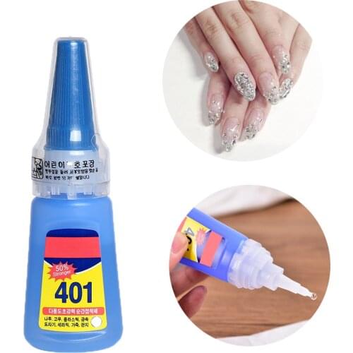 Multifunctional 401 Mighty Instant Adhesive Glue 20g Super Strong Nail Glue Home Office School Handmade Wood Products