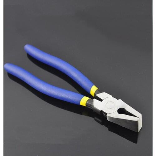 Professional Stained Glass Tool Kit Breaking Grozer Pliers Fanout Curved Jaw for Stained Glass Work