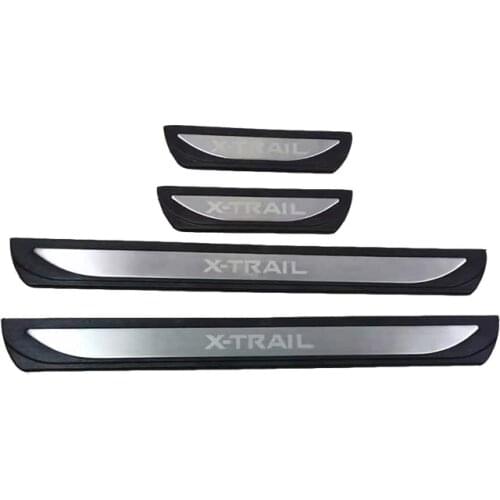Stainless Steel Door Sill Scuff Plate for 2021 Nissan X-Trail X Trail XTrail T32 Welcome Pedal Trim Car Styling Accessories