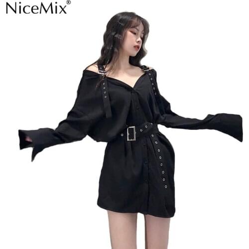Черные блузки NICEMIX China At AliExpress