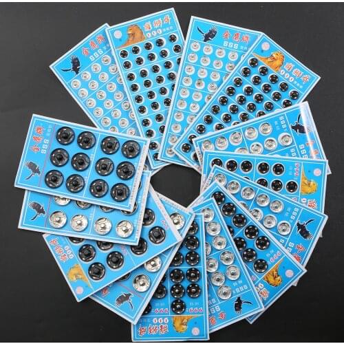 New 8/10/12/14/16/18mm Metal Iron Snap Fasteners Press Button Black Silver Color Clothing Accessories Sewing Embedded Bucklel