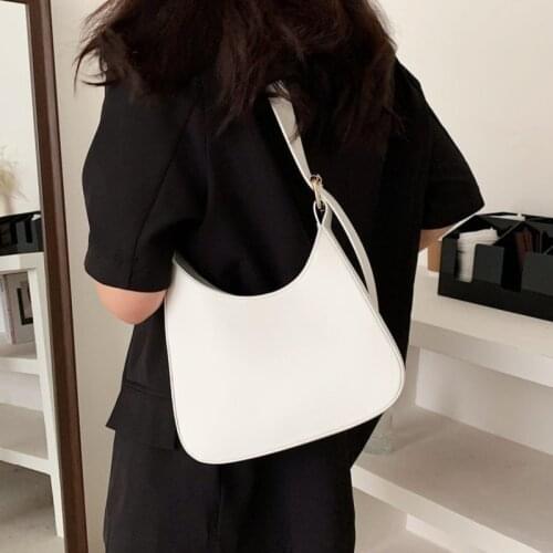 Solid Color Handbags For Women Fashion Small Ladies Shoulder Bags