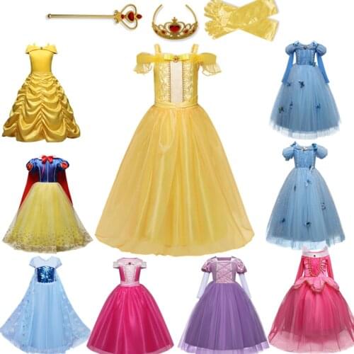 Bridesmaid Prom Gown Summer dresses Wedding Dress girls clothes Kids Evening Communion Dress children dresses long dress