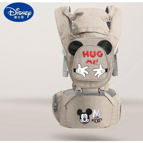 Disney Mickey Minnie Baby Carrier Newborn Outing Waist Stool Portable Backpack Multifunctional Practical Baby Seat Waist Stool