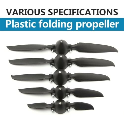 Folding Propeller Shaft Diameter 3.0/3.17/4.0mm Prop with Plastic Aluminum Alloy Spinner For RC Plane RC Spare Parts