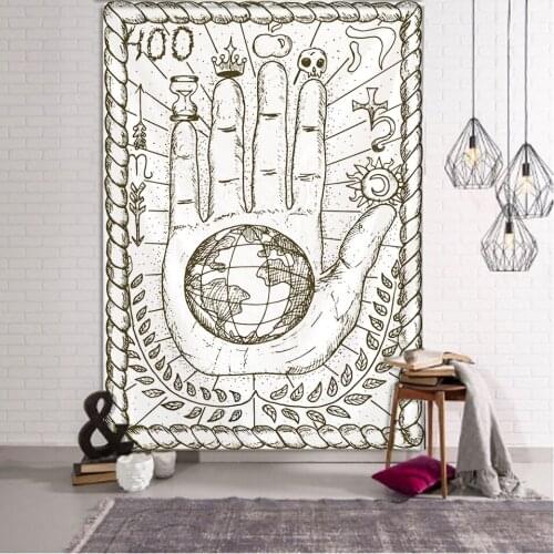 Tarot Card Tapestry Wall Hanging Astrology Divination Bedspread Beach Mat