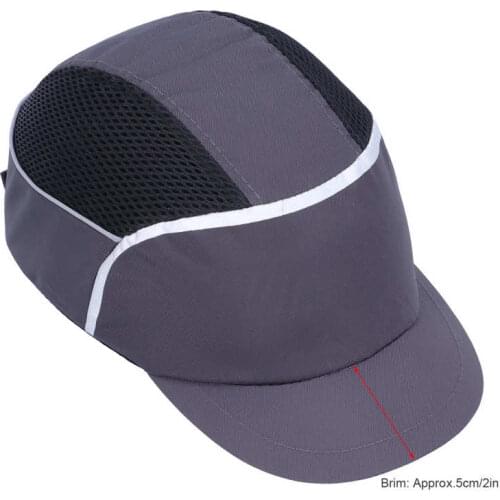 Safety Helmet Mesh Structure Shock Absorption Sun Protection Anti‑Collision Workwear