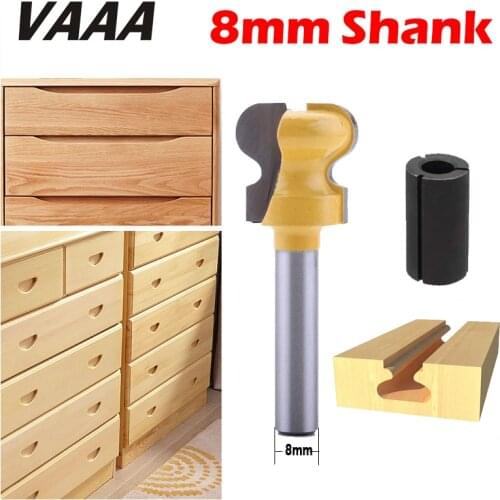 1pc 8mm 12mm 1/2" Shank Classical Double Finger Wood Router Bit C3 Carbide Wood Drawer Milling Cutters Woodworking Tools