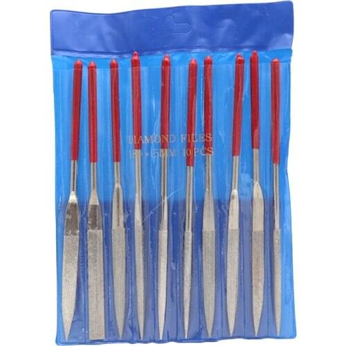 100set (10pcs/set) High Quality 140mm Needle Files Jeweler Diamond Carving Craft Tool Metal Glass Stone