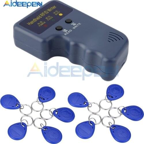 125KHz Single Frequency Handheld RFID Writer Programmer ID Card Copier Tags Read/Write Paper Remote Controls Cloned Copied