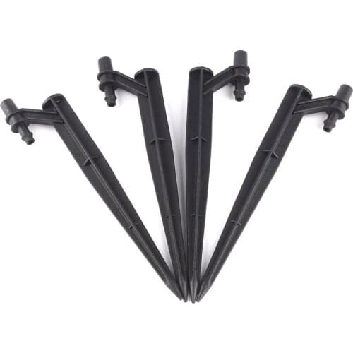5/10/20/30/50/100pcs12.5cm Ground Bracket Connector Plastic Hose Holder Connect 4/7mm Hose for Garden Micro Irrigation