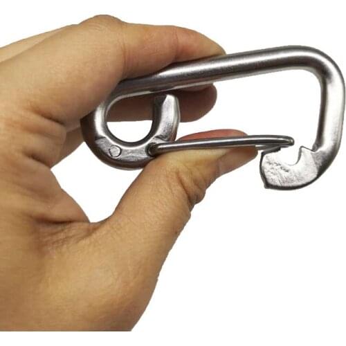 8mm 4PCS Carabiner Heavy Duty Carabiner Clips Keychain Climbing Snap Clip Lock Buckle Hook Camping Hiking