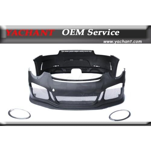 Car-Styling Fiber Glass Body Kits Center Exhaust Opening Fit For 12-14 Porsche 911 991 Carrera & Carrera S GT3-RS Style Bodykit