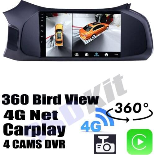 Car Audio Navigation GPS Carplay DVR 360 Birdview Around 4G Android System For Chevrolet Onix Prisma Joy 2012~2019
