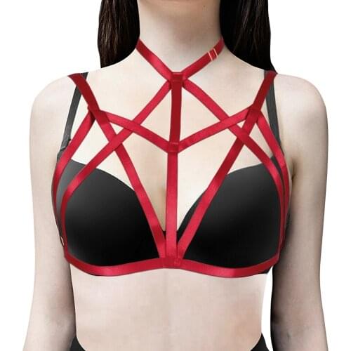 Bdsm Harness Fashion Harajuku Sexy Women Stocking Belt Goth Body Cage Bra Sword Belt Womens Underwear Erotic Lingerie Rave Wear