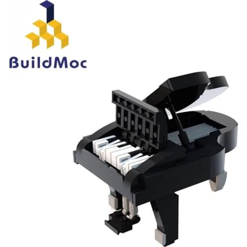 BuildMoc Creator Ideas Toys Mini Classic Piano Building Blocks MOC Creator Piano Model Bricks Educational Toys For Children Gift