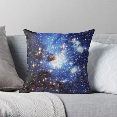 Blue Galaxy 3.0 Throw Pillow Cushion Cover Polyester throw pillows case on sofa home living room car seat decor 45x45cm