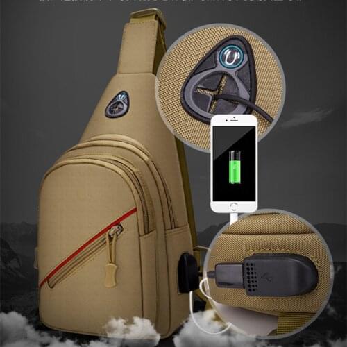 Men Tactical Chest Bags Waterproof Travel Messenger Bag Backpack Crossbody Bag Pockets Male Chest Packs Shoulder Satchel Bags