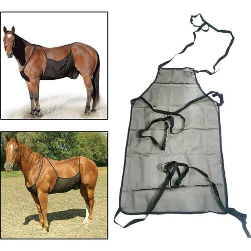 Horse Fly Sheet Mesh Breathable Belly Guard Adjustable Abdomen Net Comfortable Coverage Pony Elasticity Abdomen Blanket
