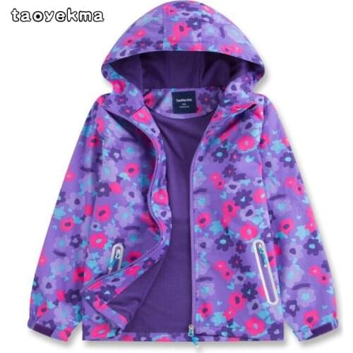 Girls Polar Fleece Jacket 2018 Autumn Boys Coats Kid Sport Windbreaker Children Jackets Double-deck Waterproof Windproof Jackets