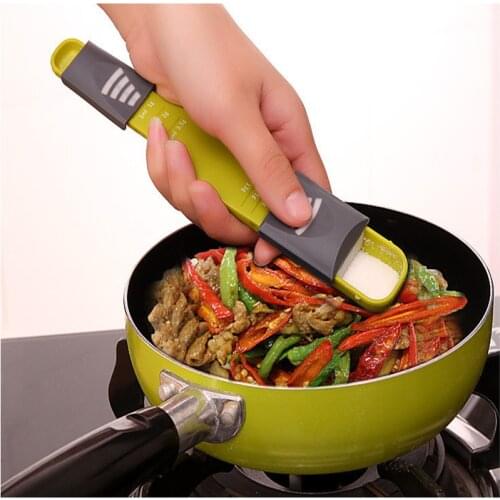 Multi Purpose Spoons/Cup Measuring Tools Baking Accessories Stainless Steel/Handle Kitchen Gadgets Measuring Spoon Seasoning