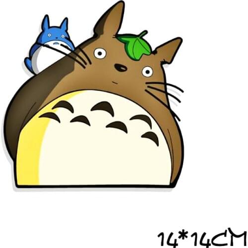 Aliauto Cartoon Lovely Totoro Peeking Sticker Decal for Motorcycle Laptop Peugeot Lada Wardrobe Ford Focus Renault Fiesta Smart