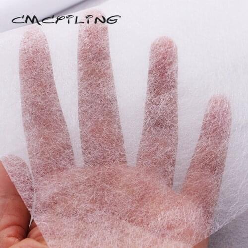 CMCYILING Lining Fabric Double Faced Adhesive Fabric DIY Accessories Cloth Need to use electric iron 50cmx110cm