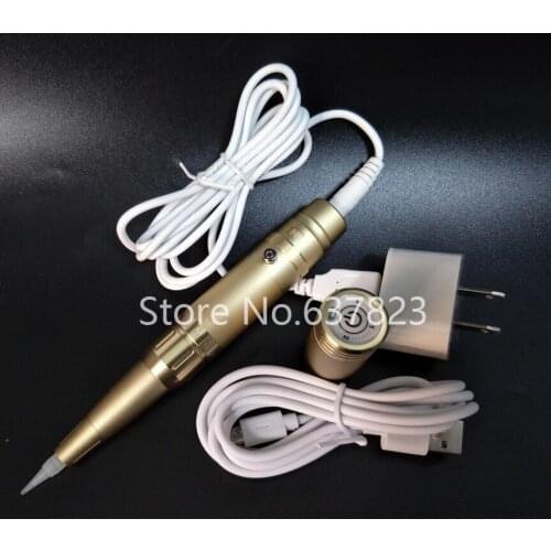 Professional Permanent Makeup Eyebrow Machine Kits Wireless Battery+Plus Rotary Tattoo Gun 35000R for 3D Lip Eyebrows Eyeliner