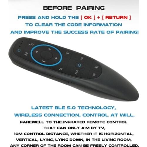 Commonly Used LCD LED TV Voice Remote Control Air Mouse G10BTS 2.4G Gyroscope Controller Multipurpose Controller