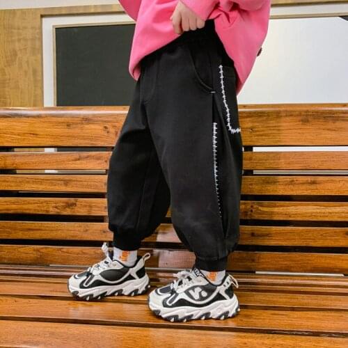 With Pocket Spring Autumn Casual Pants Boys Kids Trousers Children Clothing Teenagers Sport In Stock High Quality