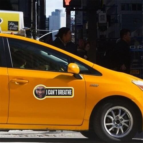 Slogan I CAN'T BREATHE Printed StickerSticker Self-adhesive Sticker For Clothes Car Laptop Wall Car