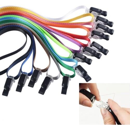 1.0CM Lobster Neck Lanyards ID Badge Holder Neck Strap Safety Breakaway Lanyard for Keys, ID IC Badges Holder Cards