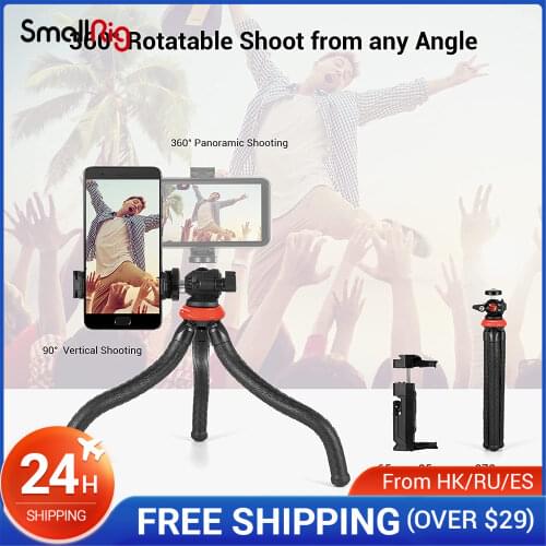 SmallRig Selection Portable Flexible Tripod Adjustable Stand Mount Holder Clip For Live Youtube Cellphone DT-01 3255