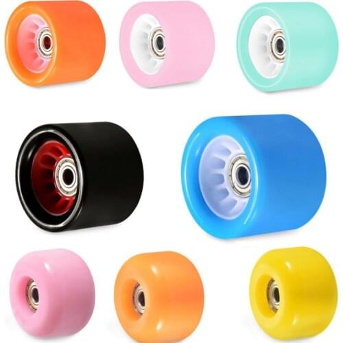 1pc Skateboard wheel double rocker street wheel soft wheel road wheel step damping Longboard flash wheel sanding wheel