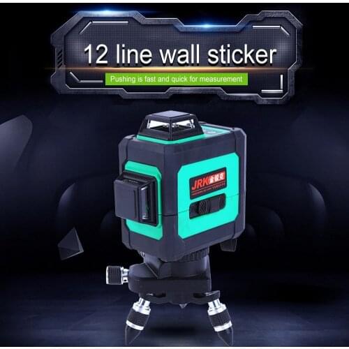 3D 12 Lines Green Laser 360 Rotary Cross Measure Level Self Leveling Wide Applications for Alignment Green Laser Beam Line