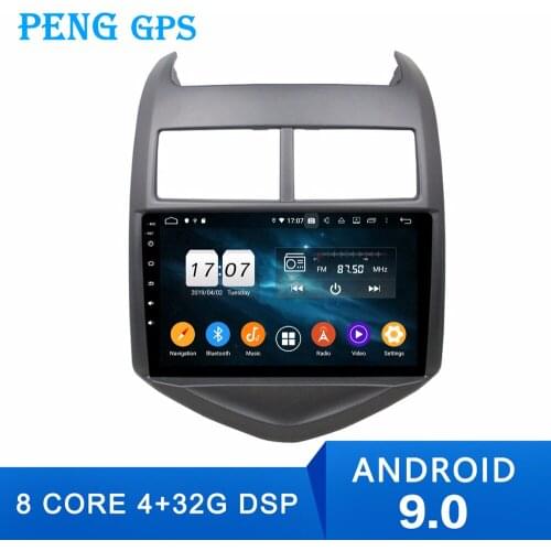 Android 9 Car No CD Player GPS Navigation Multimedia Player for Chevrolet Chevy Aveo Sonic 2011-2016 Car Radio Stereo DSP Newest