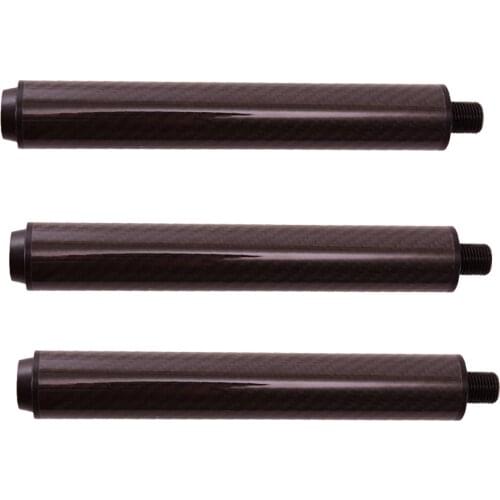 3xCarbon Fiber Cue Extension Pool Cue Extender for Predator Billiards Cues