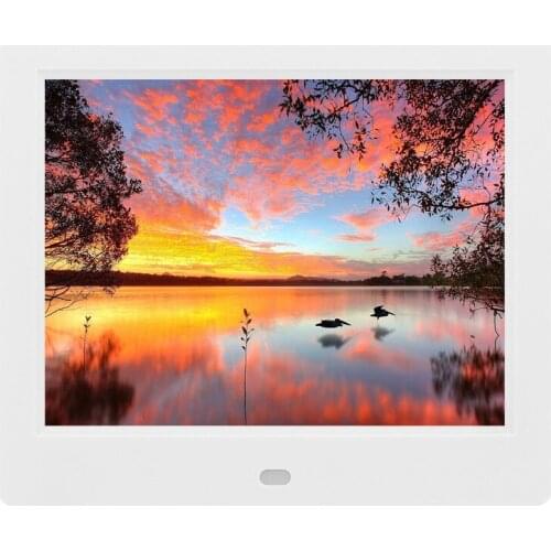 8 inch Digital Photo Frame 4:3 Display Picture Frame Album MP3 Music MP4 Video Auto Player Calender Clock Gift White