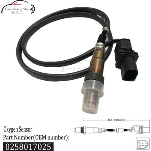 0258017025 O2 Sensor WideBand Oxygen Sensor LSU4.9 With AEM Air-Fuel Ratio Table For Leaded Unleaded Diesel Methanol