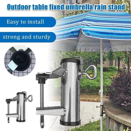 Courtyard Umbrella Fixed Clamp Bracket Clamp Balcony Umbrella Stand Outdoor Table Fixed Umbrella Stand Day Protection Fixed Clip