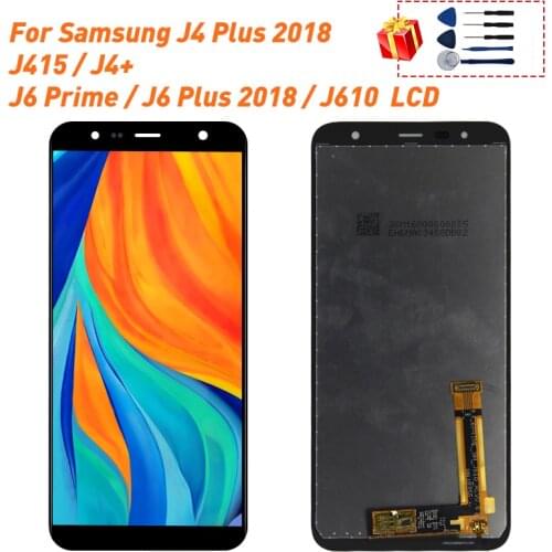 For Samsung Galaxy J610 LCD J415 J6+ J610F J610FN Display Touch Screen Digitizer Replacement Parts For J415 J4 Plus J4+ LCD 6.0"