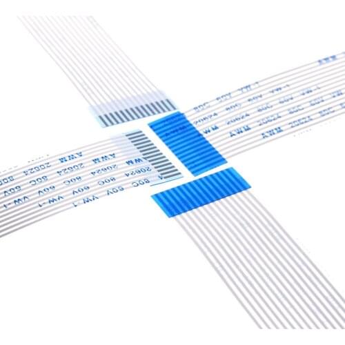 100pcs Flexible Flat Cable FFC 14 PIN 1.25 mm pitch Contacts Different Sides directions 280 mm Length Type B Reverse