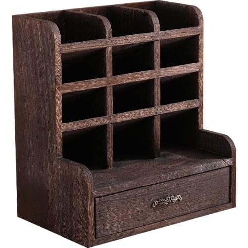 Creative Pen Storage Box Office Desk Decoration Pen Holder Barrel Oblique Insertion Stationery Cosmetic Pencil Rack